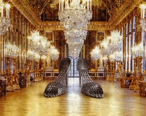 Les Pompes "Marilyn" de Joana Vasconcelo à Versailles